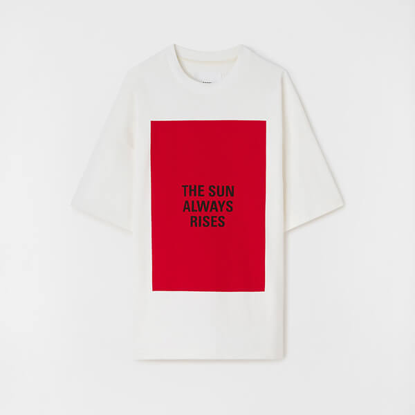 ジルサンダー Tシャツ 偽物 2021SS新作 クルーネック プリント cotton JSMS707043-MS248508