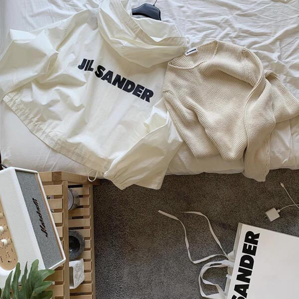 ジルサンダー ​パーカー 偽物★関税込★ Jil Sander 新作 ロゴ ブルゾン■ 