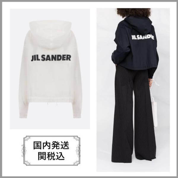 ジルサンダー ​パーカー 偽物★関税込★ Jil Sander 新作 ロゴ ブルゾン■ 