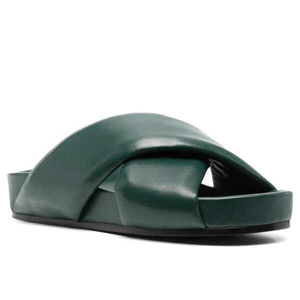 ジルサンダー サンダル 偽物 JIL SANDER プラットフォームレザー
