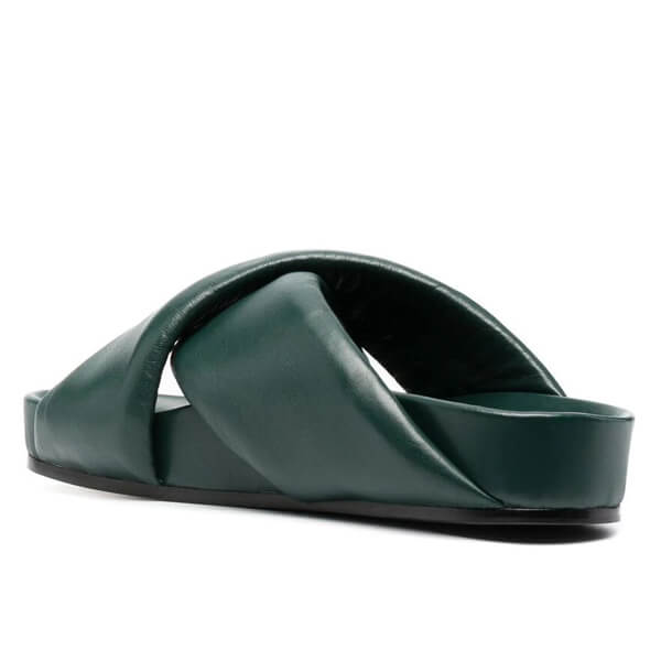 ジルサンダー サンダル 偽物 JIL SANDER プラットフォームレザー