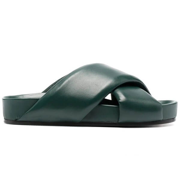 ジルサンダー サンダル 偽物 JIL SANDER プラットフォームレザー