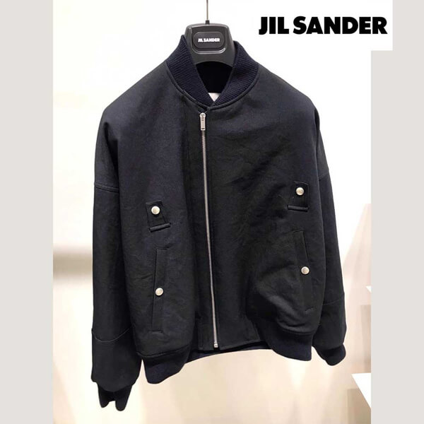 ジルサンダー ジャケット コピー◆JIL SANDER◆ブラック ブルゾン