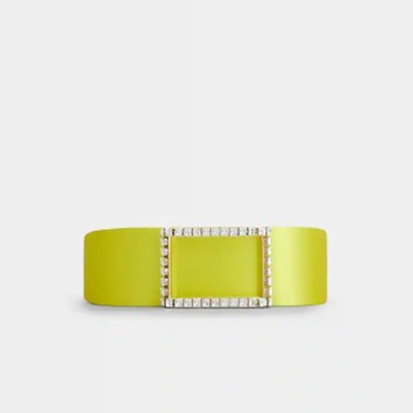限定品☆TresVivier ロジェヴィヴィエ サテンシェイプストラス バックルベルト 偽物RCWC0AZ0310RS0B999