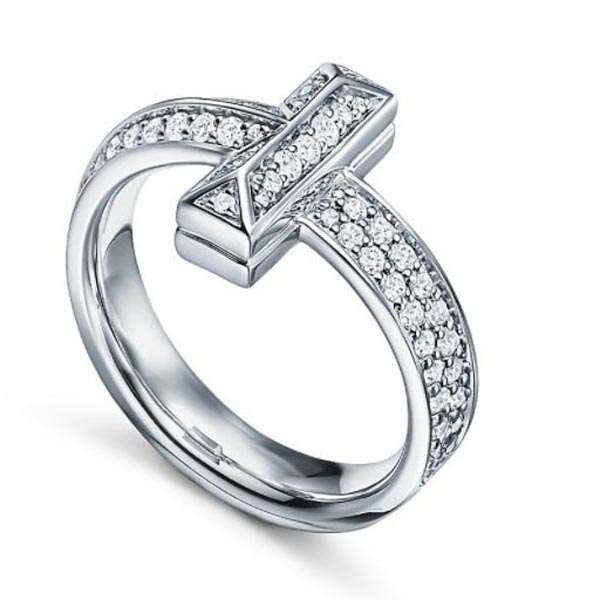 ティファニー T指輪 コピー 話題の新作【Tiffany&Co】永遠の輝き☆T1 Wide Diamond/unisex