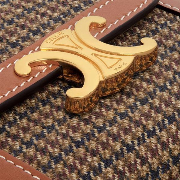 送料関税込 セリーヌ 財布 偽物 スモール トリオンフ ウォレット ツイード 10D782DQ5.02ET