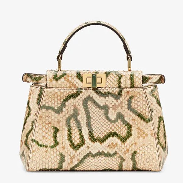 フェンディ バッグ コピー☆PEEKABOO MINI☆パイソン柄ピーカブー☆２WAY 8BN244AFQNF1ELT
