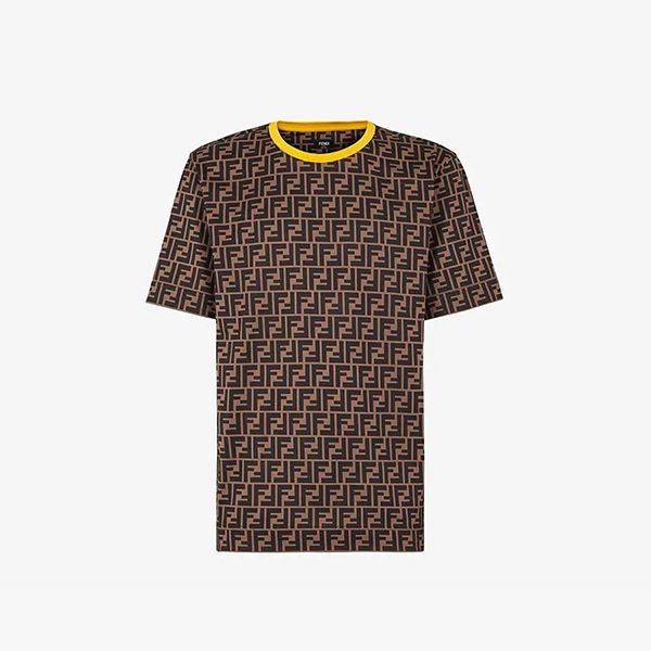新作 フェンディ FFモチーフ コットンジャージTシャツ スーパーコピーN級品