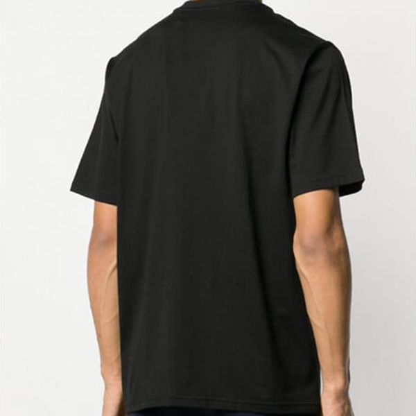 バーバリー Tシャツ コピー ロゴプリント コットンTシャツ ブラック 8008894