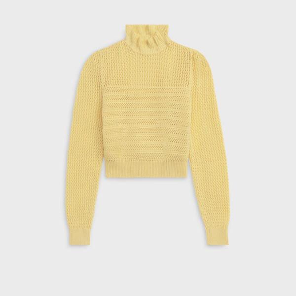 セリーヌ セーター コピー＜新作21SS＞フリル クルーネックー●全2色2A31E536M.11PY