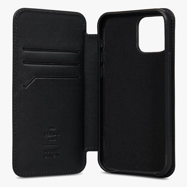 ベルルッティ 手帳型ケース コピー＊21SS キャンバス×レザー Iphone 12 Pro