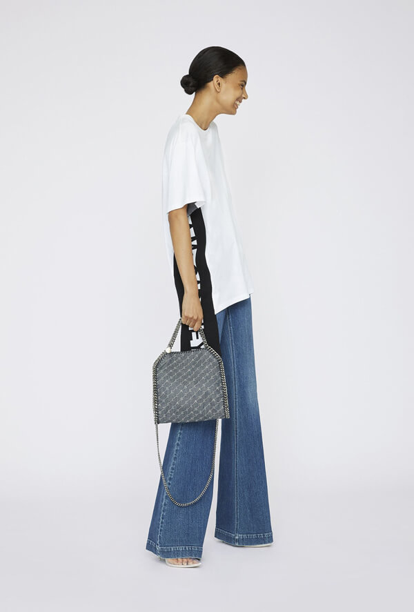 19SS★【Stella McCartney】Falabella ステラマッカートニースーパーコピー ロゴデニム トートバッグ 371223W84684061