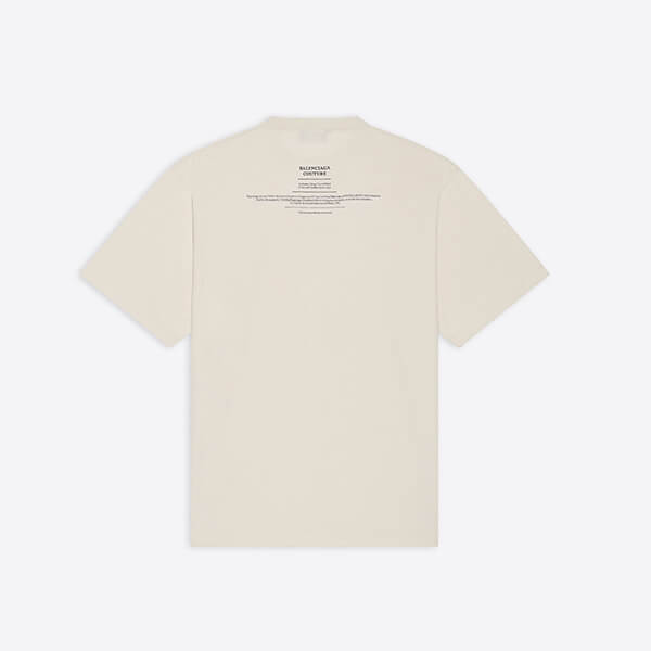 バレンシアガ Tシャツ パロディ メンズクチュールボクシーTシャツ 651795TJV901070