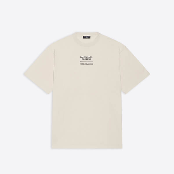 バレンシアガ Tシャツ パロディ メンズクチュールボクシーTシャツ 651795TJV901070