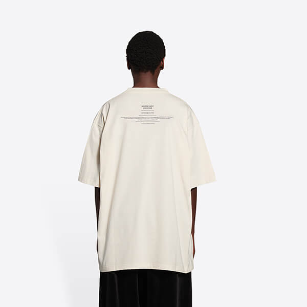 バレンシアガ Tシャツ パロディ メンズクチュールボクシーTシャツ 651795TJV901070