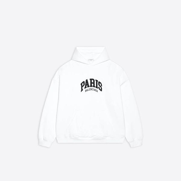 ◆バレンシアガ◆CITIES PARIS ロゴ入り フリース フーディー 偽物 3色【追跡付】