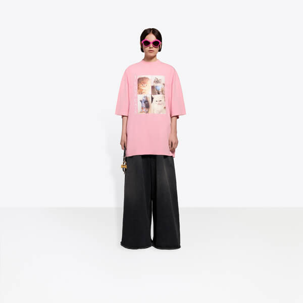 バレンシアガ Tシャツ コピー【可愛い】21SS新作 I LOVE CATS 641532TJVG85630