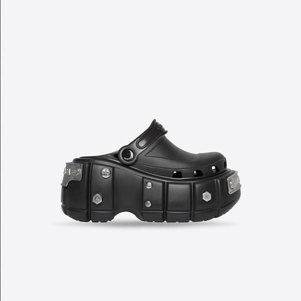 【22SS】バレンシアガ Hard Crocs サンダル クロックス 厚底 ロゴ