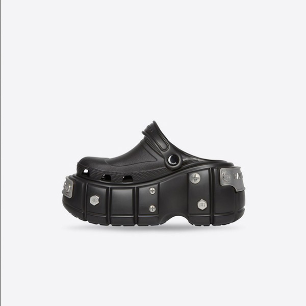 【22SS】バレンシアガ Hard Crocs サンダル クロックス 厚底 ロゴ