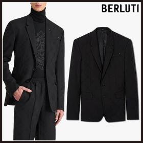 ベルルッティ ジャケット 偽物◆上質 ウール ジャカード織り テーラードジャケット