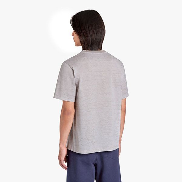 綺麗なベルルッティ コピー オーバー スクリットジャカード Tシャツ 2色 R24JRS102-COIA