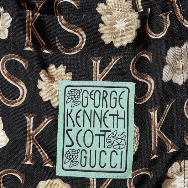グッチ x ケンスコット コピー 大輪の花々が咲く エピローグ Ken Scott x グッチ コラボ ショートパンツ GG シルク 男新作 649062 ZAGAR 1060