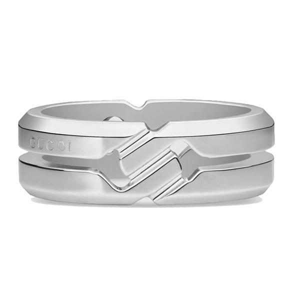 グッチ シルバー リング 偽物☆ノットリング7mm シルバーリング 314011 J8400 8106