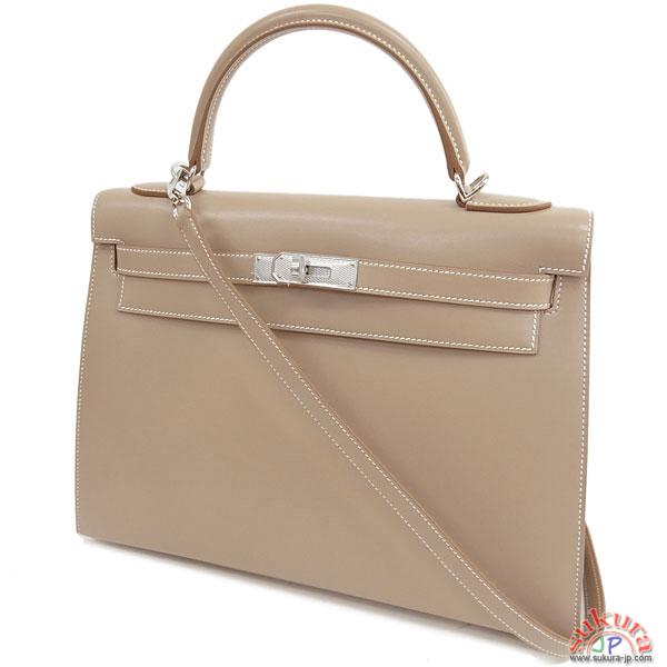 エルメス ハンドバッグ ケリー 32 cm 外縫い Q刻印 Kelｌｙ QJ13-GZ