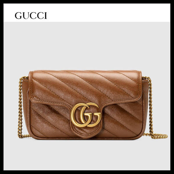 グッチ GGマーモント 偽物★21AW新作 ロンドン グッチ GG Marmont super mini bag 476433 0OLFT 2535