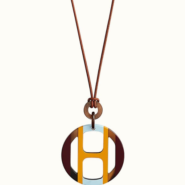 【エルメス ペンダント 偽物】日本入手困難★Anhanger H 水牛 ネックレス H057087FL05
