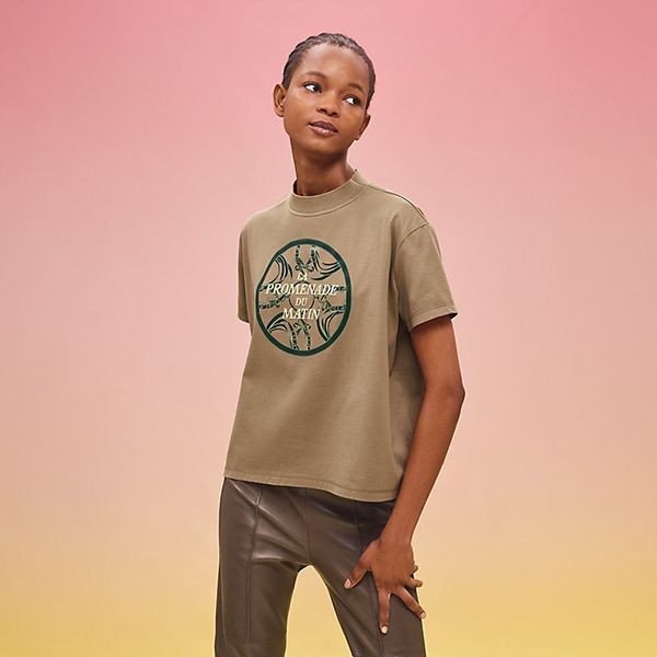 2023秋冬 エルメス プレタ マキシTシャツ 偽物 カルトゥッシュ