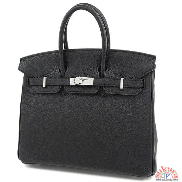 バーキン 超n品 エルメス バーキン コピー 25cm ハンドバッグ ブラック×シルバー金具 トゴ Q刻印