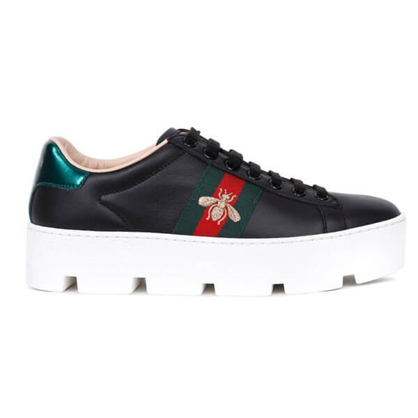 グッチ ハチ スニーカー コピー★エース グッチ★Ace embroidered platform sneaker★