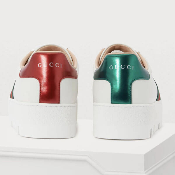 グッチ ハチ スニーカー コピー★エース グッチ★Ace embroidered platform sneaker★
