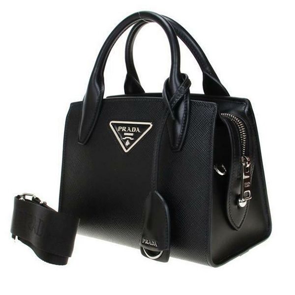 プラダ ハンドバッグ 偽物★送料関税込★SAFFIANO Monochrome Ba.g★