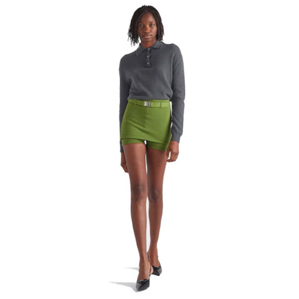 【プラダ】ジャカード ショートパンツ 偽物 FROM THE RUNWAY P222GH_107N_F077G_S_221