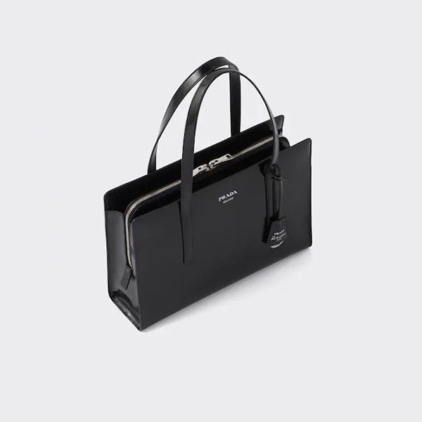 プラダ新作★ミディアム 偽物 ブラッシュドレザーハンドバッグ 1BA350ZO6F02SBVOOO