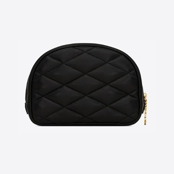 高品質 サンローラン* YSL ステッチ チャーム付 コスメポーチ コピーN6699371EL011000