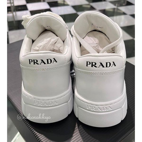 プラダ メンズレザースニーカー コピー Leather sneakers送料込