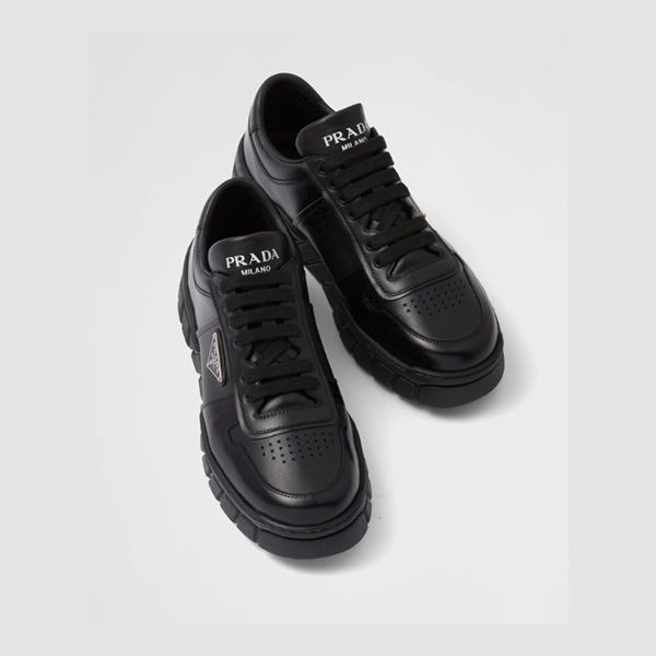 プラダ メンズレザースニーカー コピー Leather sneakers送料込