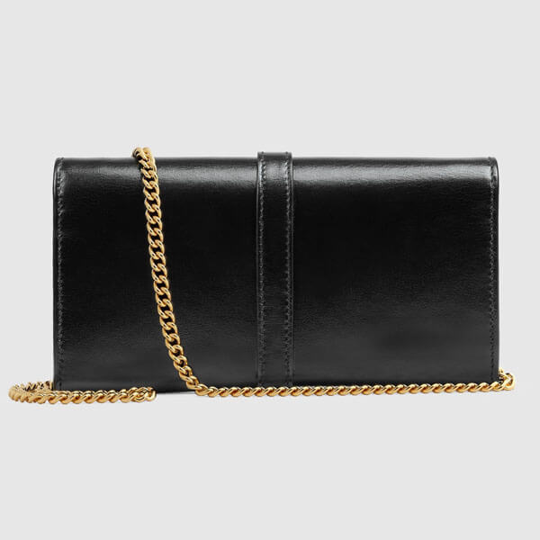 グッチ 長財布 偽物【グッチ】GG Denim 〔ジャッキー 1961〕チェーンウォレット 652681 2KQGG 8375