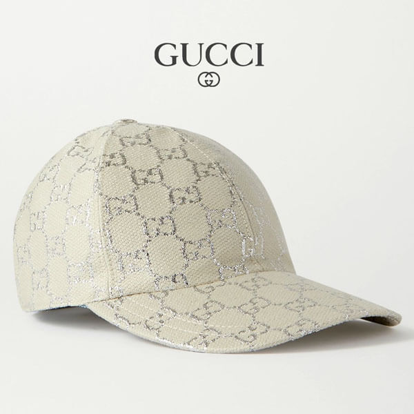 グッチ キャップ コピー∞GGラメ ベースボールキャップ GG metallic baseball☆631953 3HK75 9060