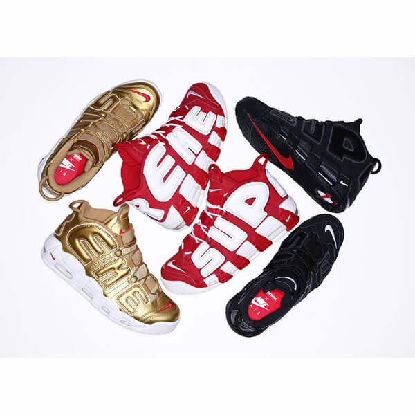 シュプリーム スニーカー 偽物 ナイキ モアテン コピー シュプリーム x ナイキ Air More Uptempo Black ブラック