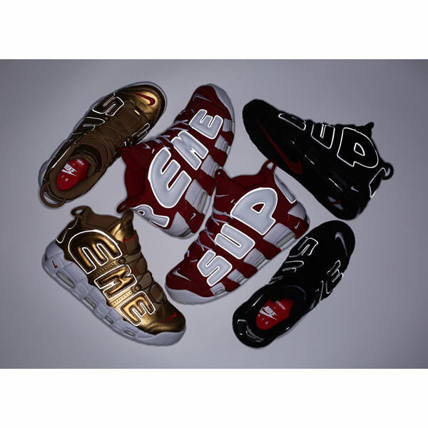 シュプリーム スニーカー 偽物 ナイキ モアテン コピー シュプリーム x ナイキ Air More Uptempo Black ブラック