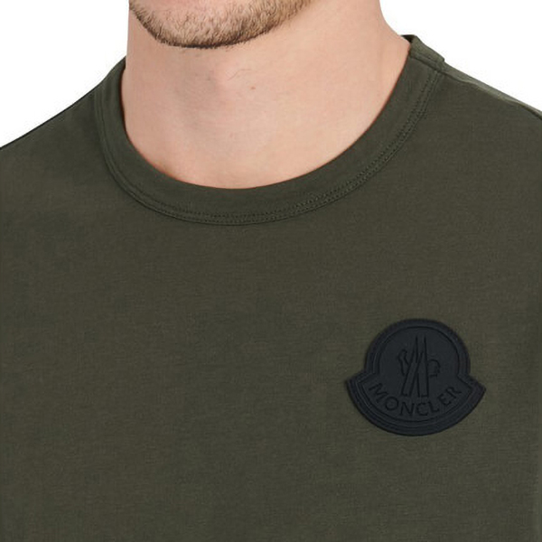 21SS【モンクレール】バックレタリングロゴ&ロゴワッペンTシャツ偽物