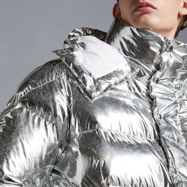 モンクレール マヤ 偽物 Moncler Maya 70ショートダウンジャケット◆Silver H20911A0025654AEL900