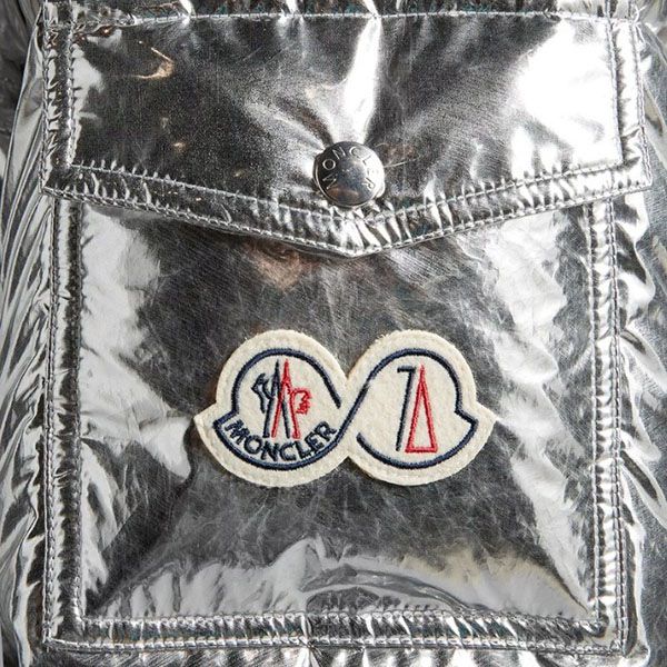 モンクレール マヤ 偽物 Moncler Maya 70ショートダウンジャケット◆Silver H20911A0025654AEL900
