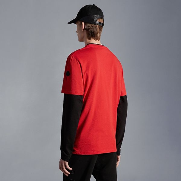早い者勝ちモンクレール シリコンロゴ コットン Tシャツ コピー 4色 H20918C00008829H8001