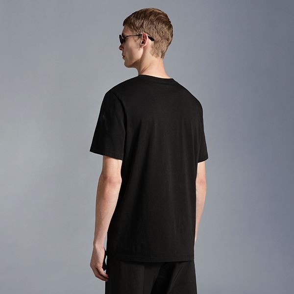 早い者勝ちモンクレール シリコンロゴ コットン Tシャツ コピー 4色 H20918C00008829H8001