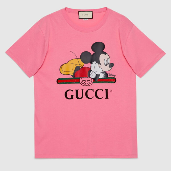 ミッキー 偽物 Tシャツ 限定コラボ グッチ×Disney★2020SS★グッチ Tシャツ 偽物 ミッキーマウス★2色 492347 XJB7W 9756